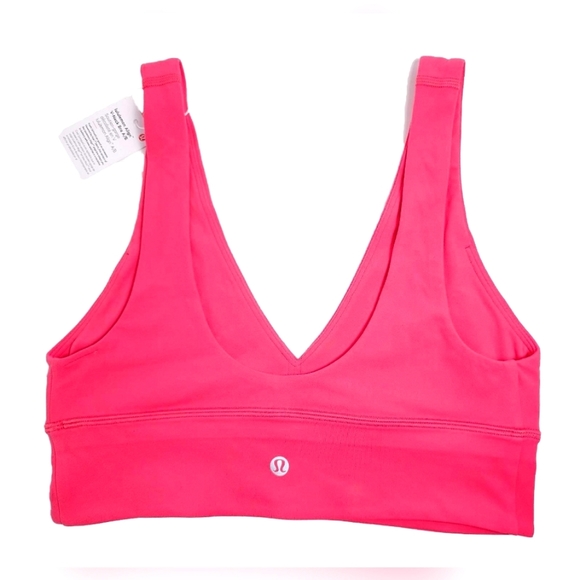 Lululemon Align V-Neck Bra Light Support A/B Cup Size 8 Lipgloss Pink - Picture 4 of 10